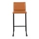 preview thumbnail 64 of 71, Silver Orchid Mara Upholstered Bar Stool - Set of 2 Camel/Black