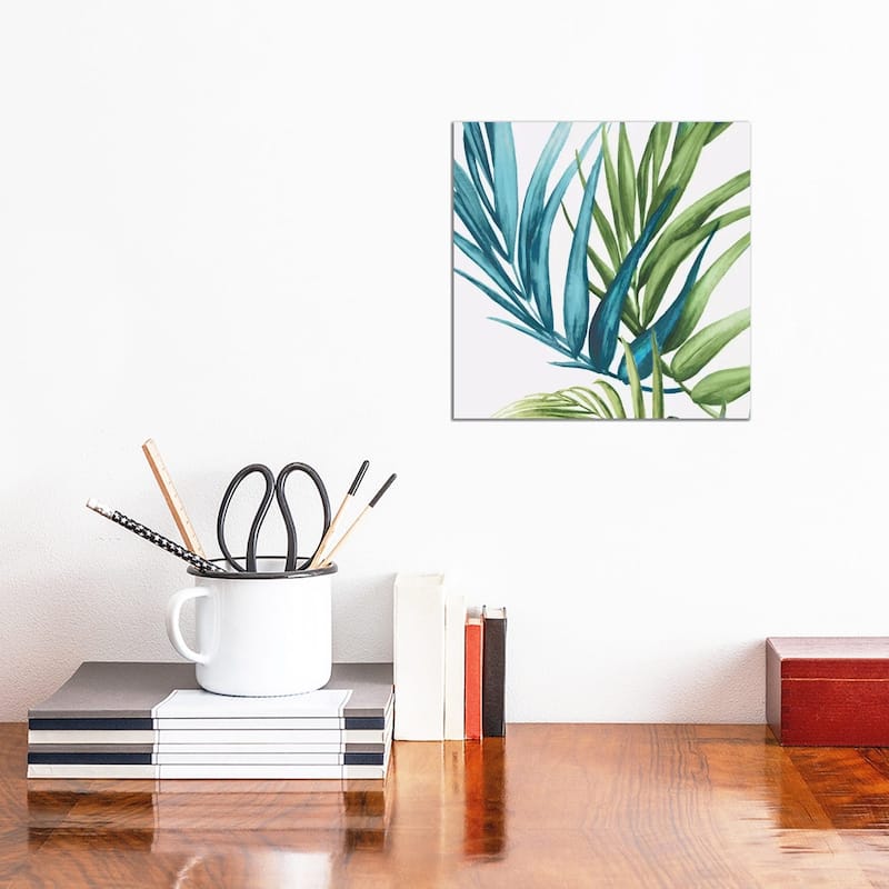 iCanvas "Palm Leaves IV" by Eva Watts Canvas Print - 12x12x1.5