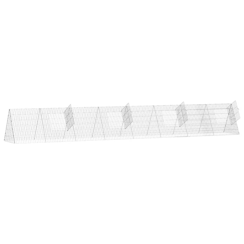 vidaXL Chicken Cage Silver in Galvanised Steel