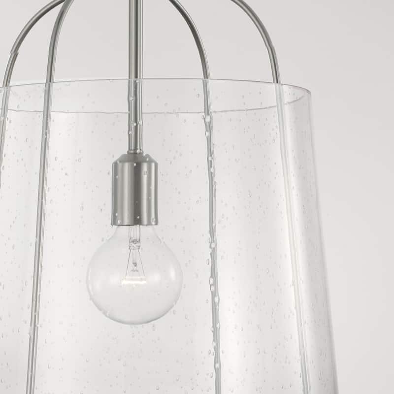 Madison 1-light Pendant w/Clear Seeded Glass