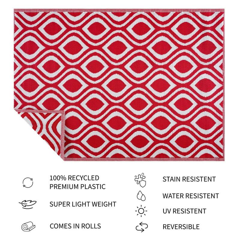 Venice Design 100% Eco-friendly Lightweight Plastic Outdoor Mat/Rug
