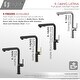preview thumbnail 51 of 55, STYLISH Kitchen Sink Faucet Single Handle Pull Down Dual Mode in Stainless Steel