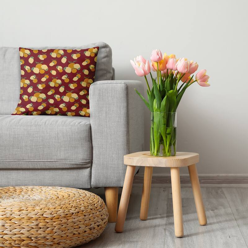 Oranges and Lemons Decorative Throw Pillow