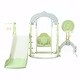 preview thumbnail 5 of 18, 6-in-1 Toddler Slide and Swing Set - Kids Playground Climber Playset with Soccer Goal, 2 Basketball Hoops, and Ring
