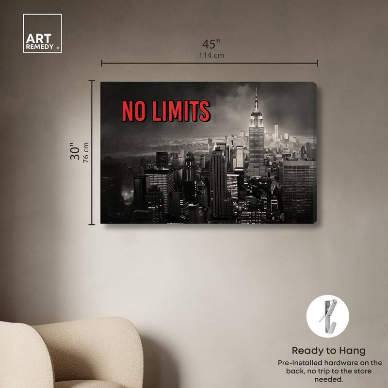 No Limits City Canvas by Art Remedy, Gallery Wrapped