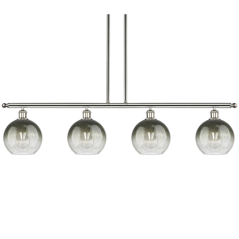 Innovations Lighting 516-4I-11-48 Brookhaven Globe Linear Brookhaven - Polished Nickel / Slate