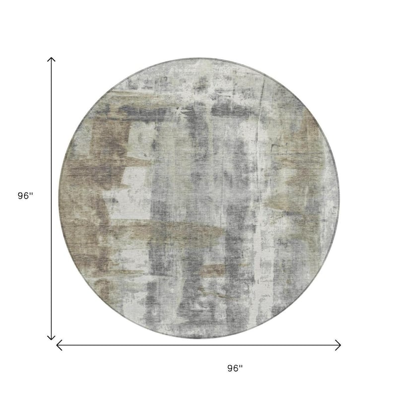 HomeRoots Abstract Transitional Rectangle Outdoor Rug
