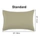 preview thumbnail 23 of 46, 2 Pcs Zippered Pillowcases, Brushed Microfiber Pillow Case Cover Standard(20"x26") - Khaki
