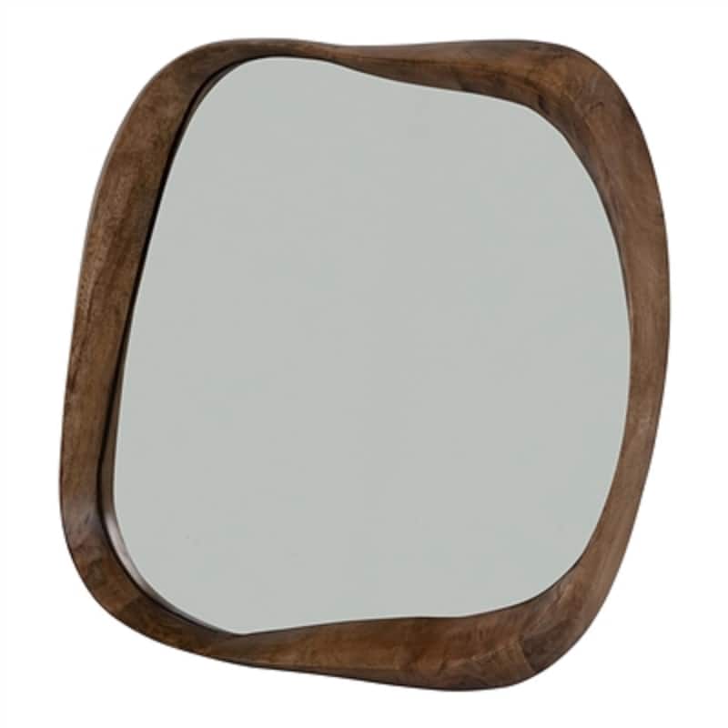 Golden Oak Finishes Mango Wood Framed Shizu Wall Mirror - 17"