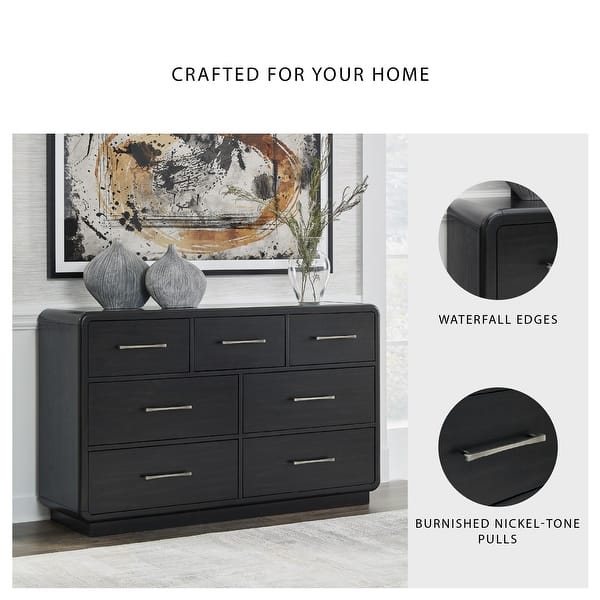 black ashley furniture dresser Danziar Black Dresser