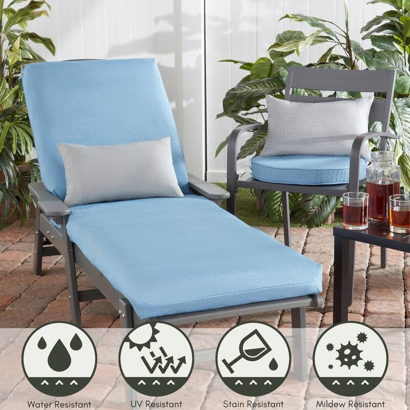 Greendale Home Fashions 18" Round Outdoor Chair Pad (Set of 2)