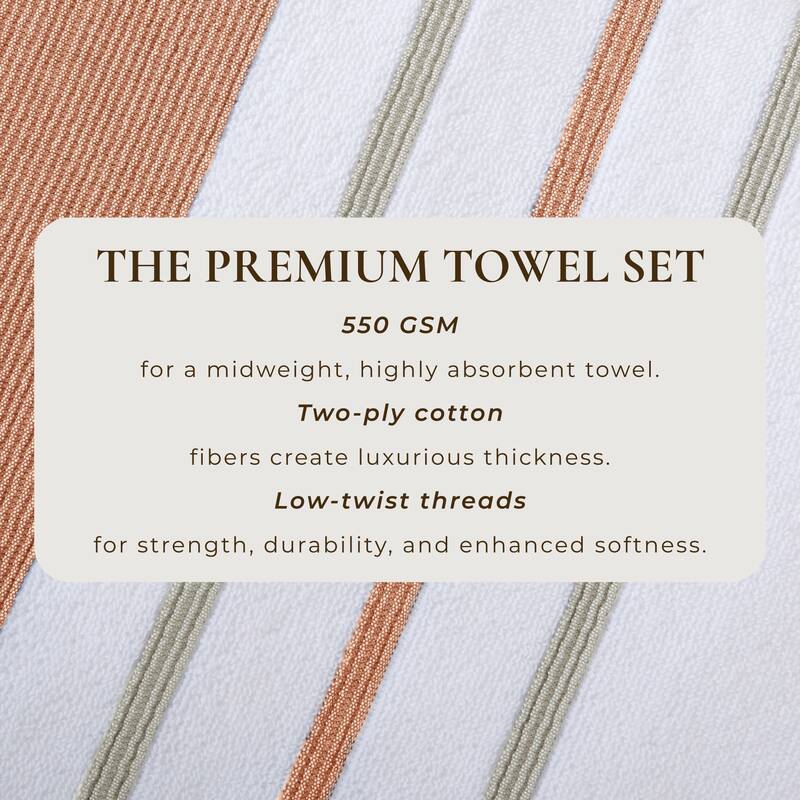 Linery & Co. Luxury Cotton Decorative Towel Set.