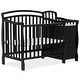 preview thumbnail 1 of 5, Dream On Me Casco 4-in-1 Mini Crib and Changing Table Black