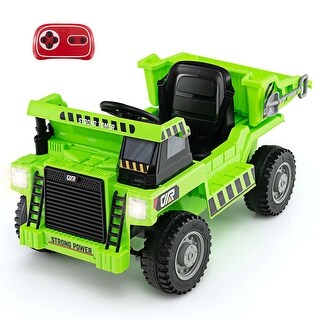 Costway Kids Ride-On Dump Truck with Wireless Connection Music LED - See Details