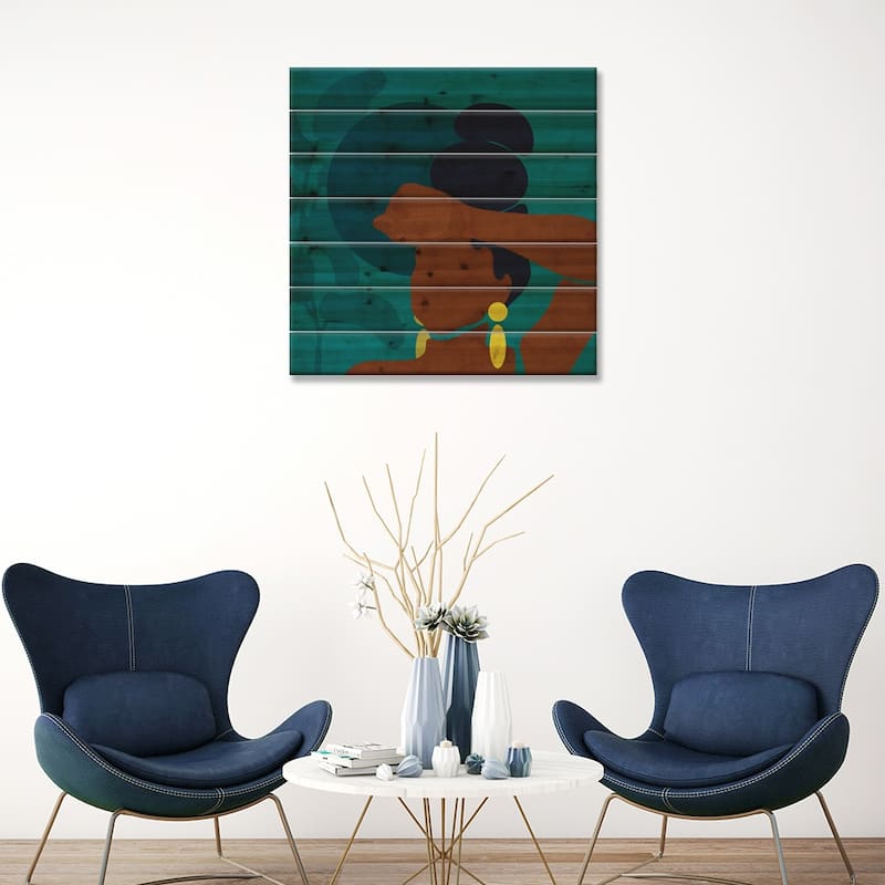Ayana Print On Wood by Reyna Noriega - Multi-Color