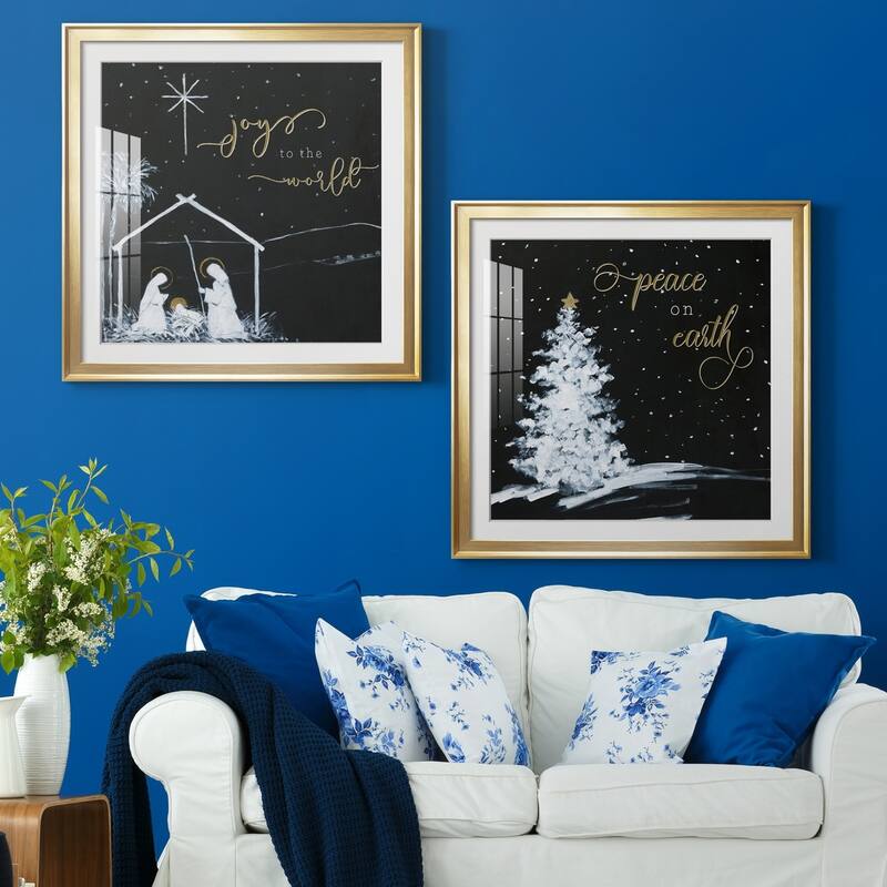 Joy to the World Nativity Premium Framed Print - Ready to Hang