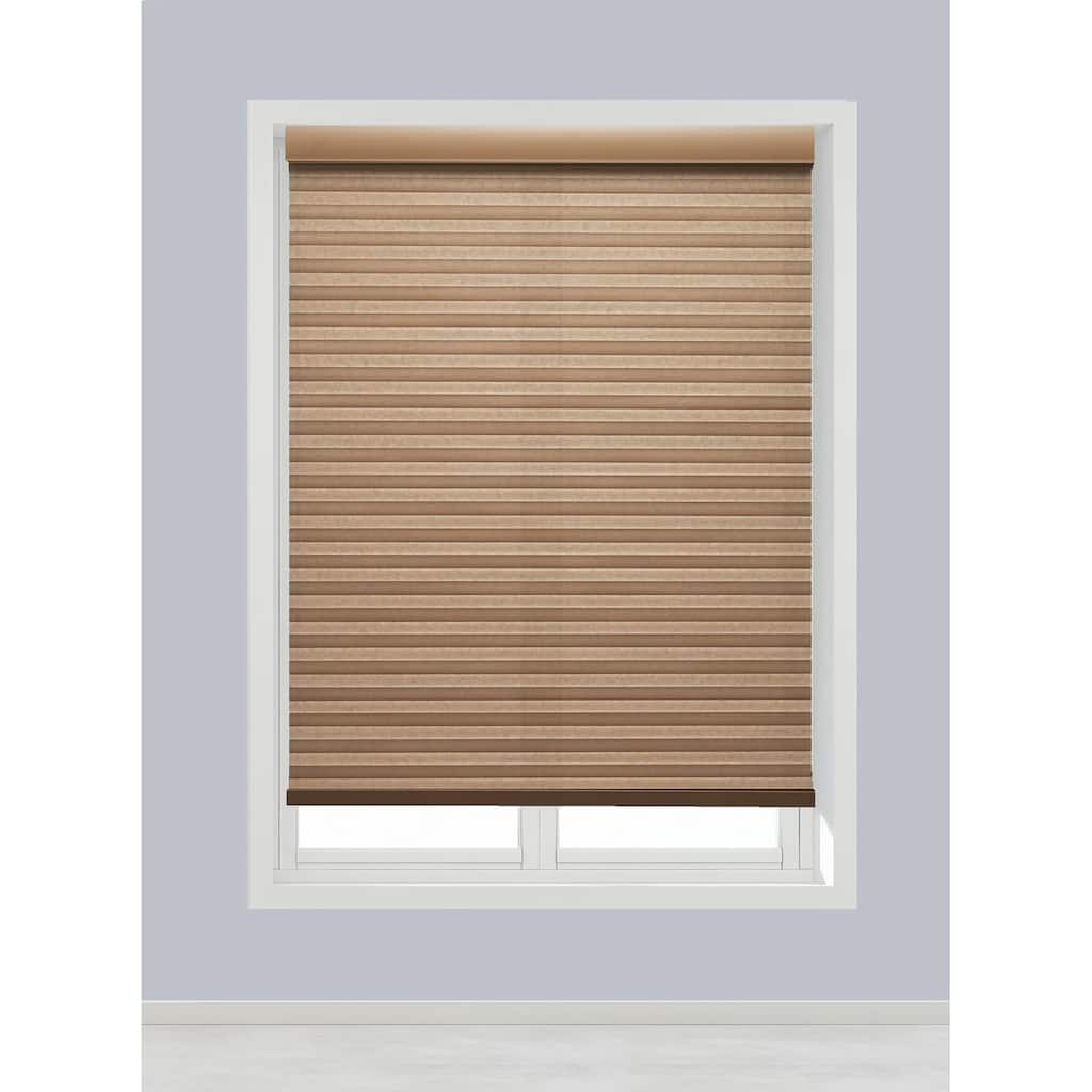Linen Avenue Custom Cordless Tan 32- to 33-inches Wide Harvest Light-filtering Cellular Sh
