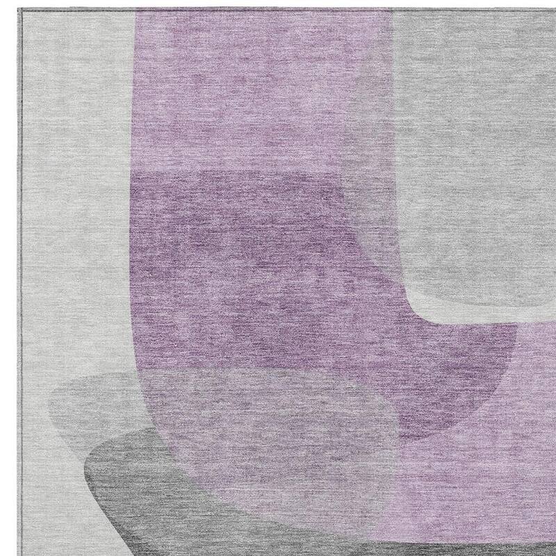 HomeRoots Abstract Transitional Rectangle Outdoor Rug