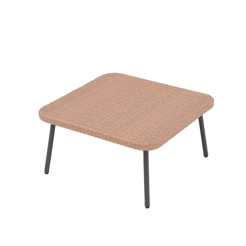 Outdoor Patio Furniture L-Shaped Sectional Sofa Set