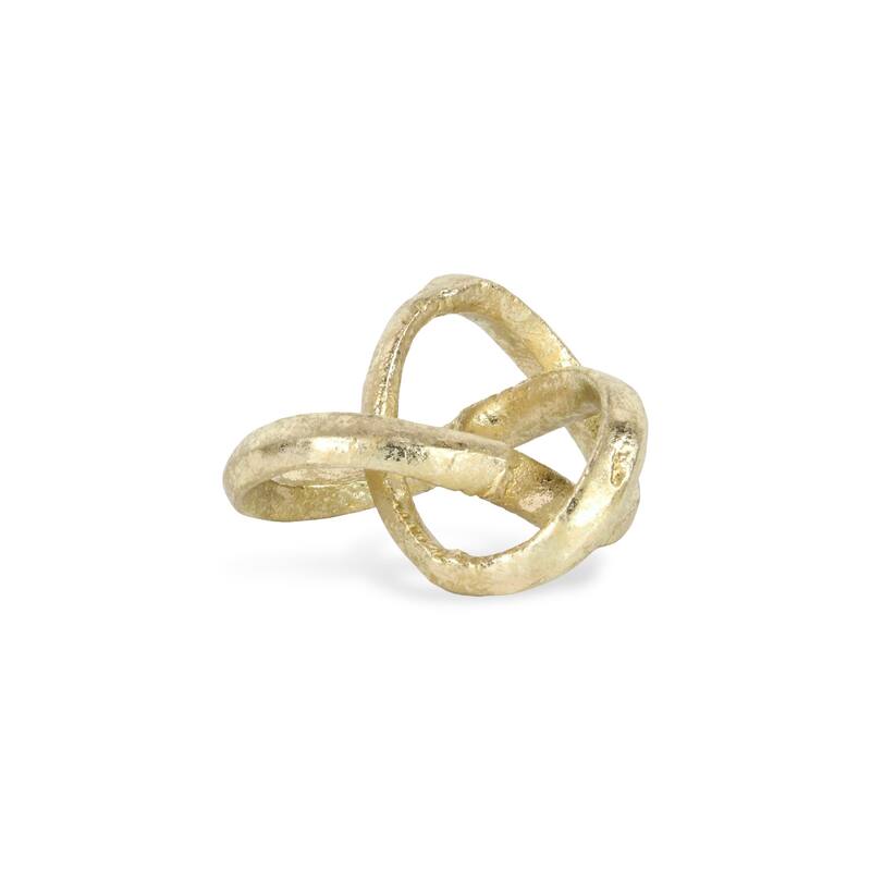 Kompo Black Cast Iron Modern Abstract Infinite Knot Decor