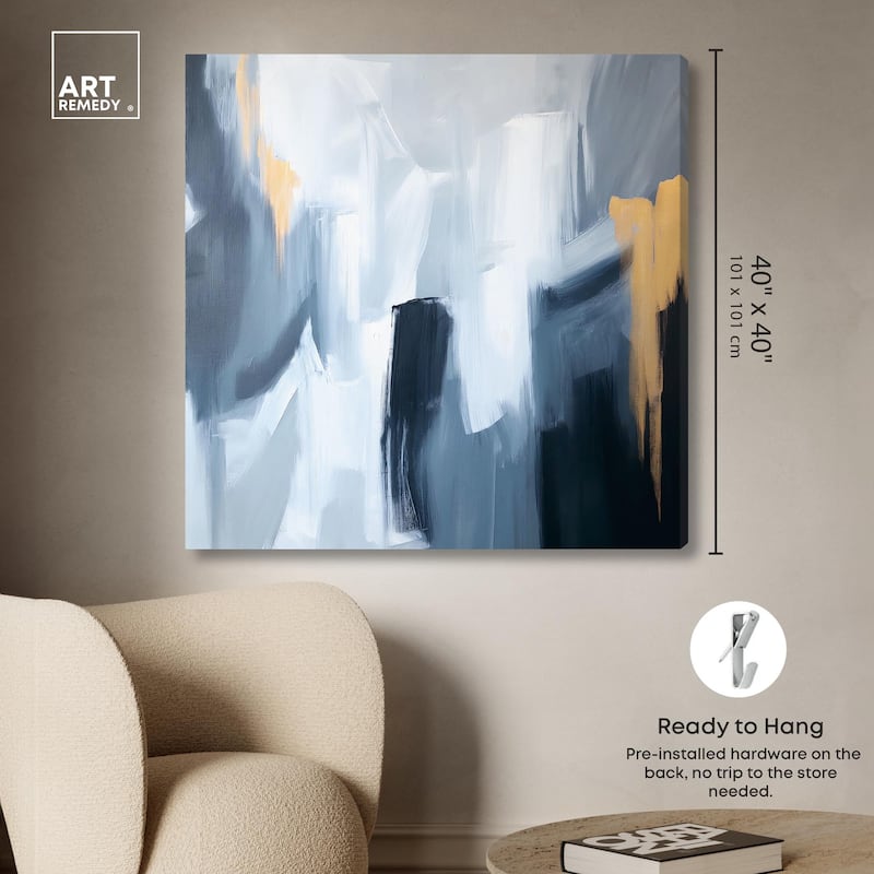 Contained Gesture II Canvas by Art Remedy, Gallery Wrapped