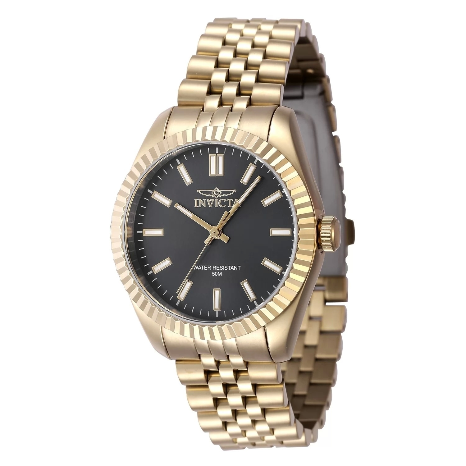 Invicta Women's 47504 Specialty Quartz 3 Hand Black Dial Watch