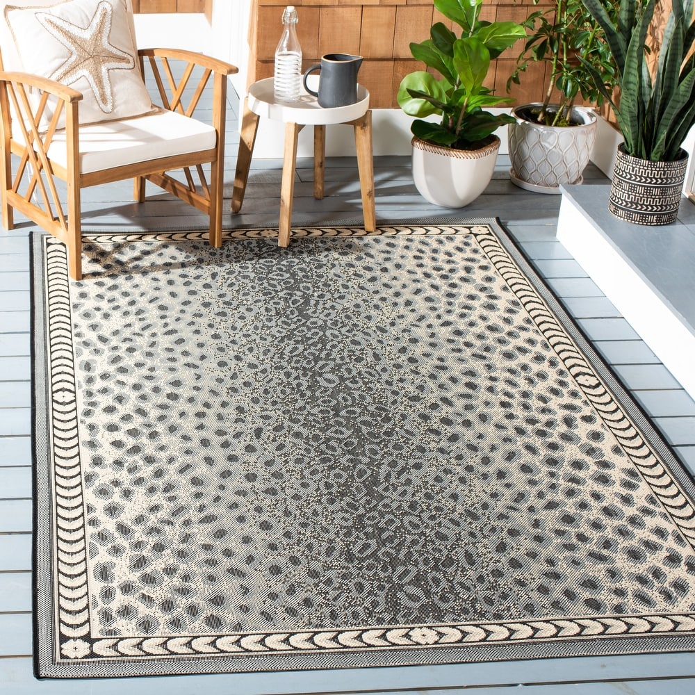 SAFAVIEH Courtyard Sanyi Indoor/ Outdoor Waterproof Patio Backyard Rug