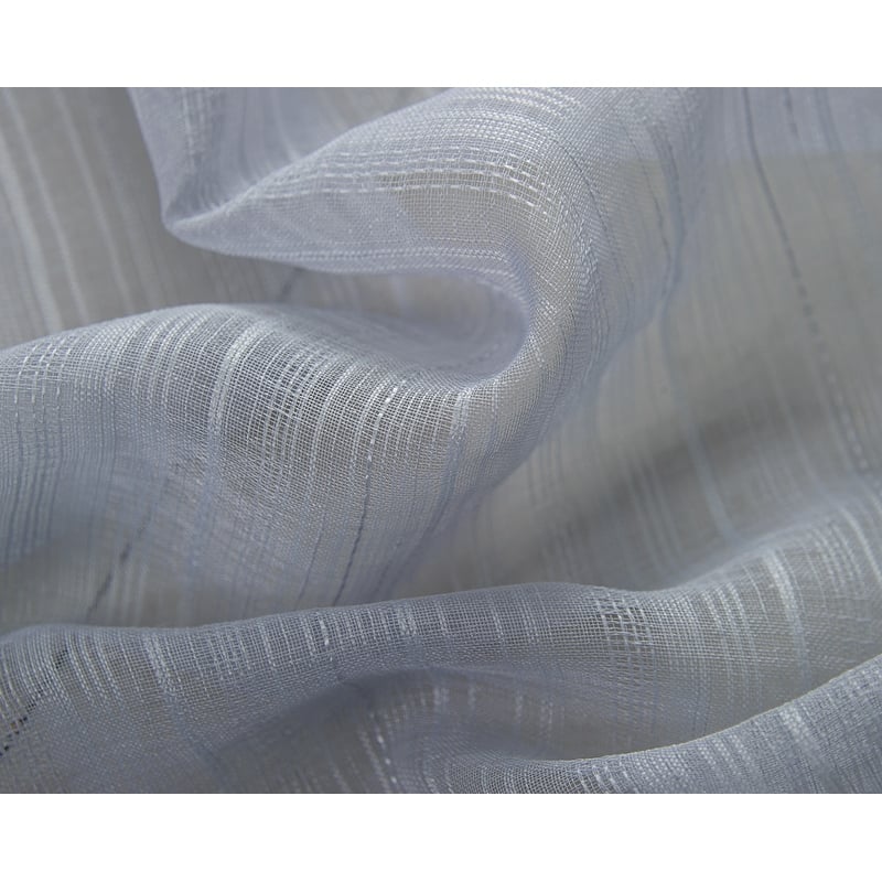 Erica Striped Doily Single Grommet Curtain Panel - (1x) 54 x 90 in. - (1x) 54 x 90 in.