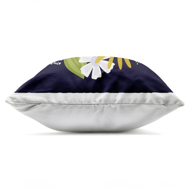 Stupell Be Brave over Florals Printed Outdoor Throw Pillow Design by Mandy Ford Art + Illustration