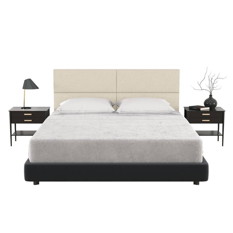 Jaxx Panelist Modern Padded Headboard - Set of 4 Wall Mounted Panels