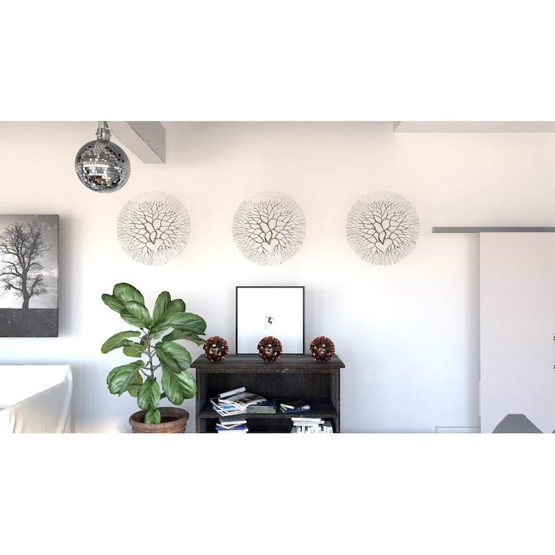 Small Wrought Iron Coral Wall Art