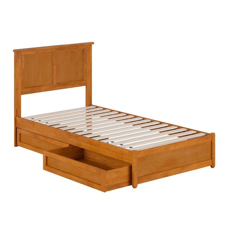 Felicity Platform Bed with Panel Footboard and Storage Drawers