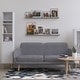 preview thumbnail 3 of 7, Wallniture Denver 46" Floating Shelves for Photo Display, Picture Ledge Shelf, Gray (Set of 2)