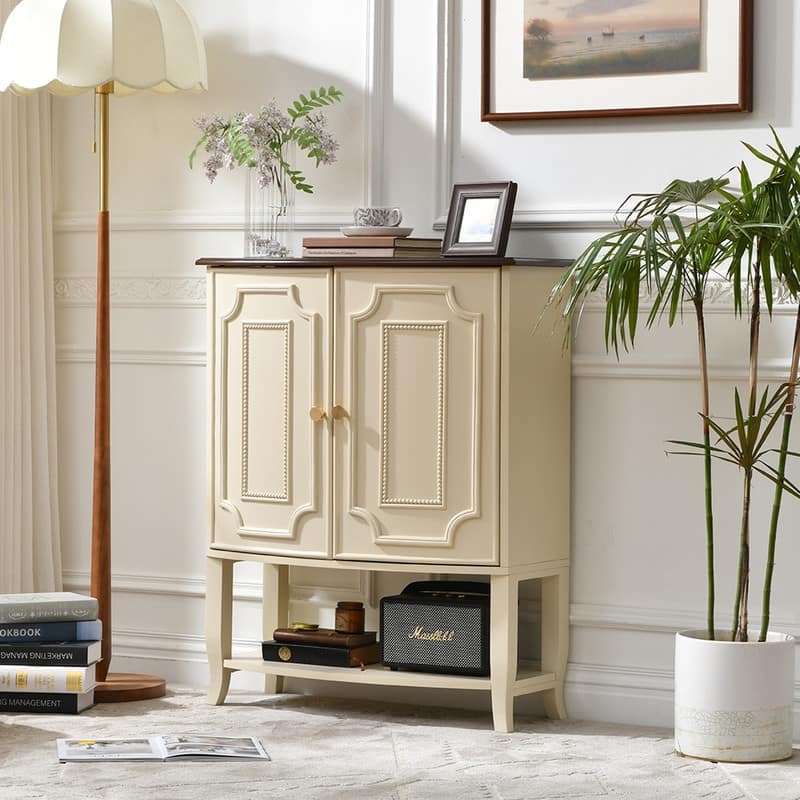 French Country 2-Door Accent Cabinet