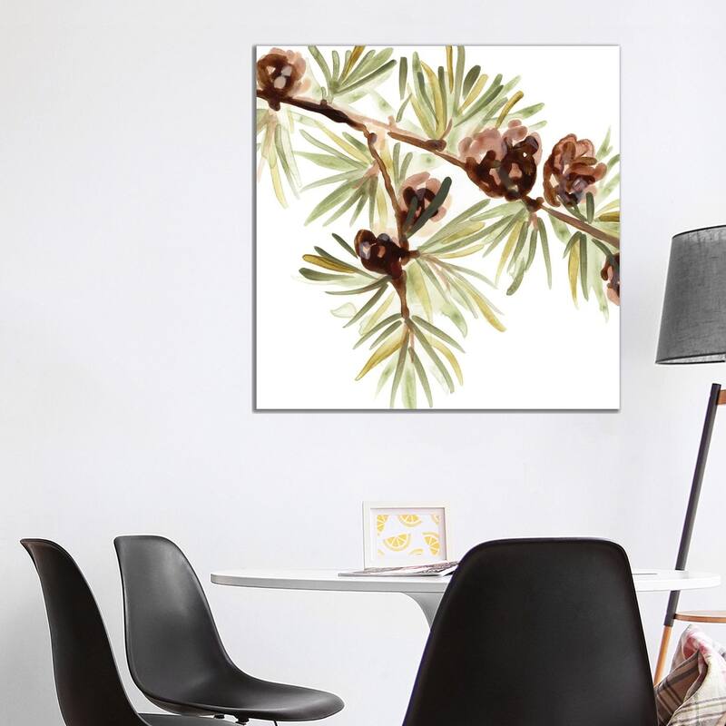 iCanvas "Simple Pine Cone III" by June Erica Vess Canvas Print - 37x37x1.5