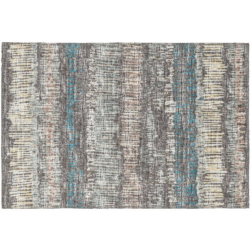 Indoor/Outdoor Rylee Sketches Washable Rug New. - Gray - 1'8" x 2'6"