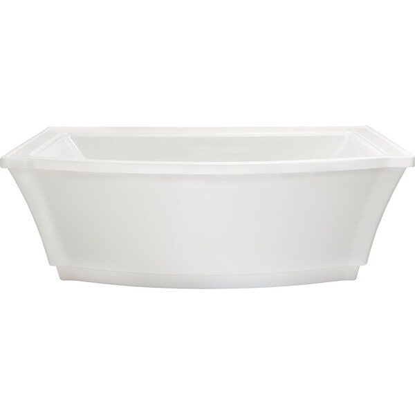 American Standard 2692.004 Estate 68" Freestanding Soaking Bathtub with Center Drain - White