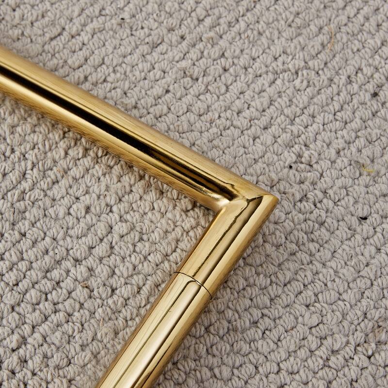 7-Piece Luxury Dining Table and Chair Set, Stone Tabletop Rectangular Table with Stainless Steel Butterfly Legs and 6 PU Chairs