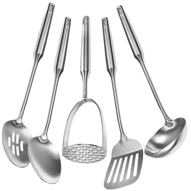 YBM Home Stainless Steel Turner, One-Piece Slotted Turner/Spatula