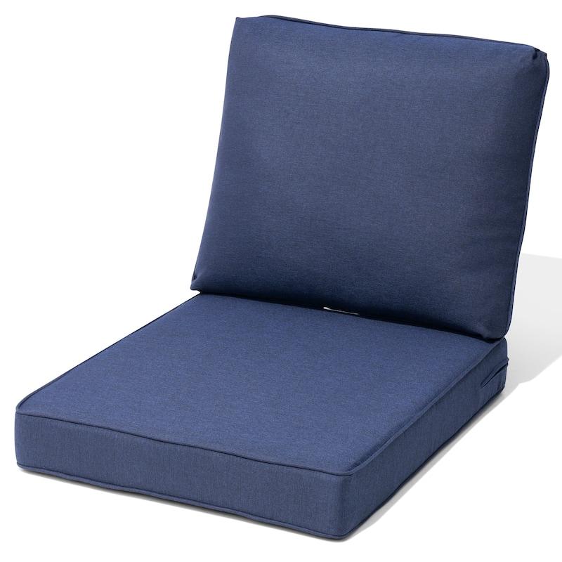 Crestlive Products Outdoor Deep Seat Cushion Chair Set - 1PC - MIDNIGHT