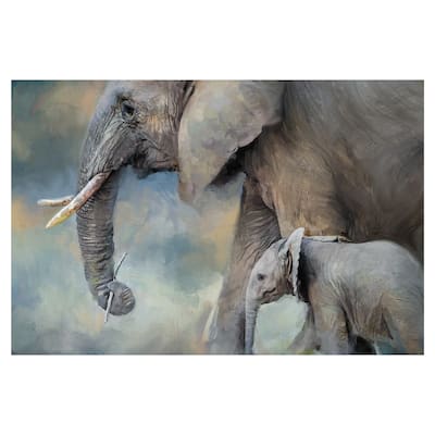 Elephant Family by Studio Arts Canvas Art Print