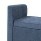 preview thumbnail 48 of 69, Franco Modern Upholstered Storage Bench with Two Throw Pillows and Thick Padded Cushion