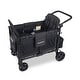 preview thumbnail 9 of 8, W4 Elite Quad Stroller Wagon-Charcoal Gray