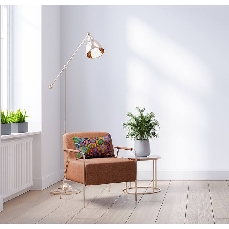 Modern Leaf Pile Accent Pillow