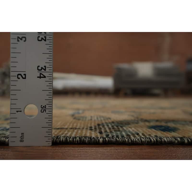 Hand Knotted Oriental 100% Wool Carpet Transitional Floral Oranges & Rust Anatolian Area Rug - 7' 2'' X 3' 8''