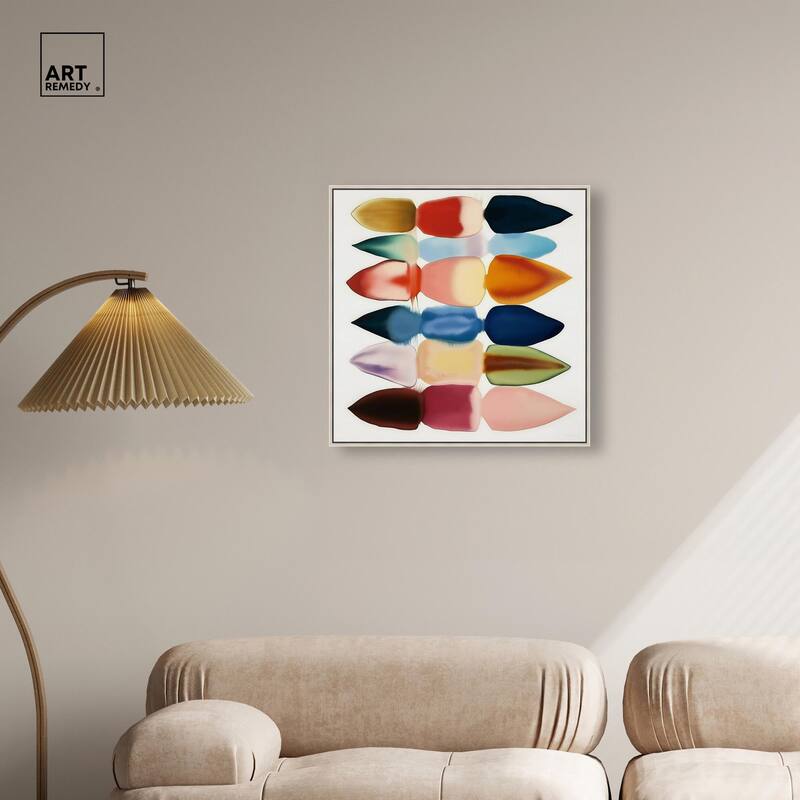 Watercolor Collage Canvas by Art Remedy