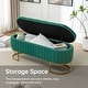 preview thumbnail 95 of 120, Velvet Storage Bench for Bedroom