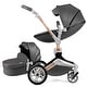 preview thumbnail 2 of 1, Hot Mom Stylish Baby Stroller: F23 Height-Adjustable Seat and Reclining Baby Carriage Dark Grey