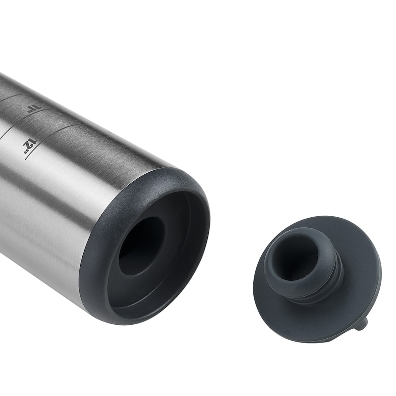 Self-Cooling Stainless Steel Rolling Pin with Flour and Water Container