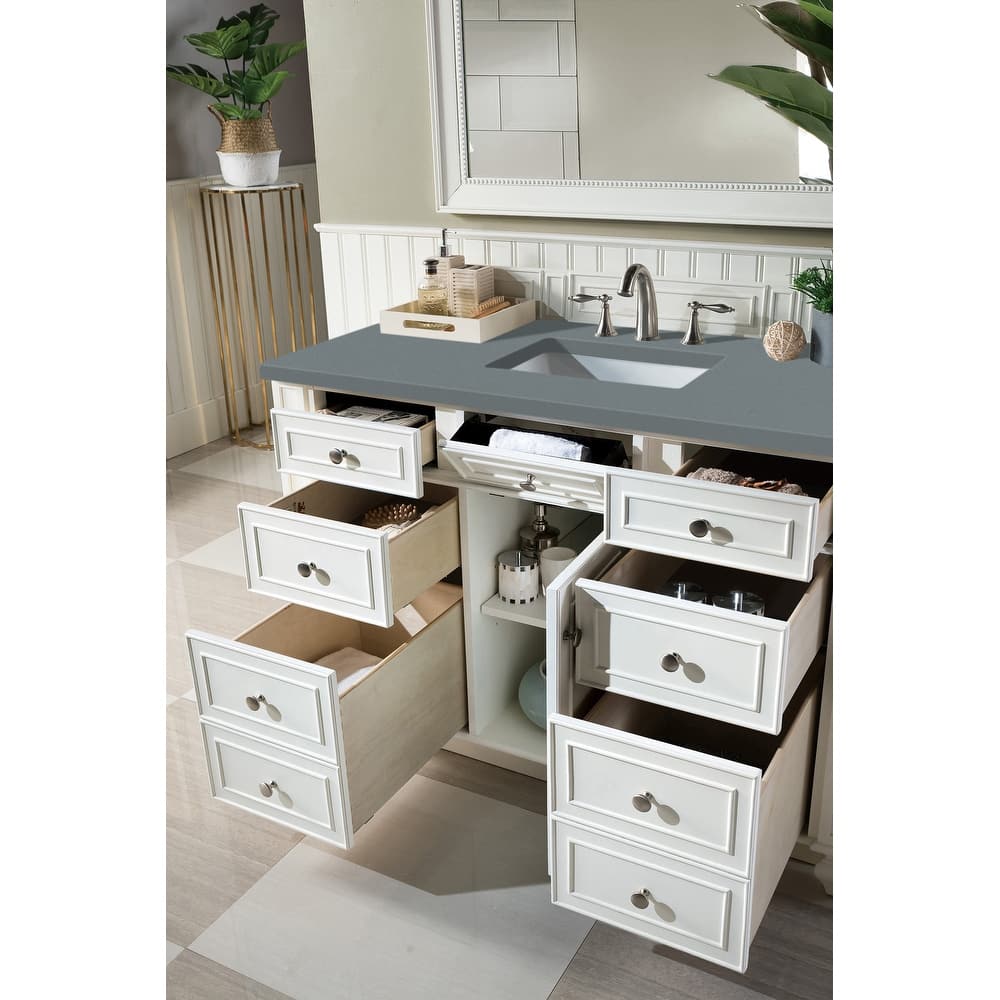 James Martin Vanities Bristol 48" Single Vanity, Bright White